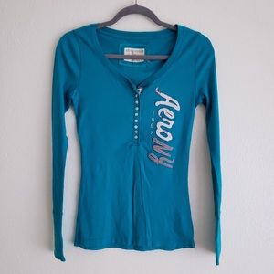 Aeropostale Blue Longsleeve Top